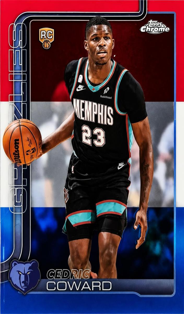 2025 Cedric Coward [Red White and Blue Refractor] #161