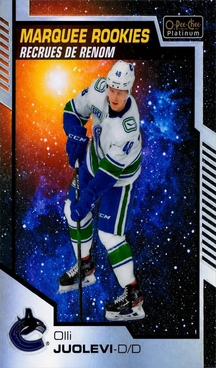 2020 O-Pee-Chee Platinum Olli Juolevi [Cosmic] #189 card