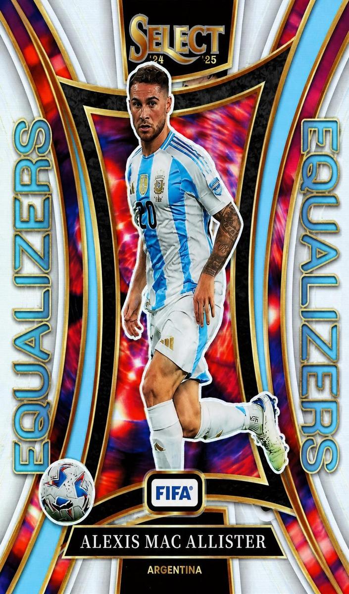2024 Panini Select FIFA Alexis Mac Allister [Zebra] #1 card