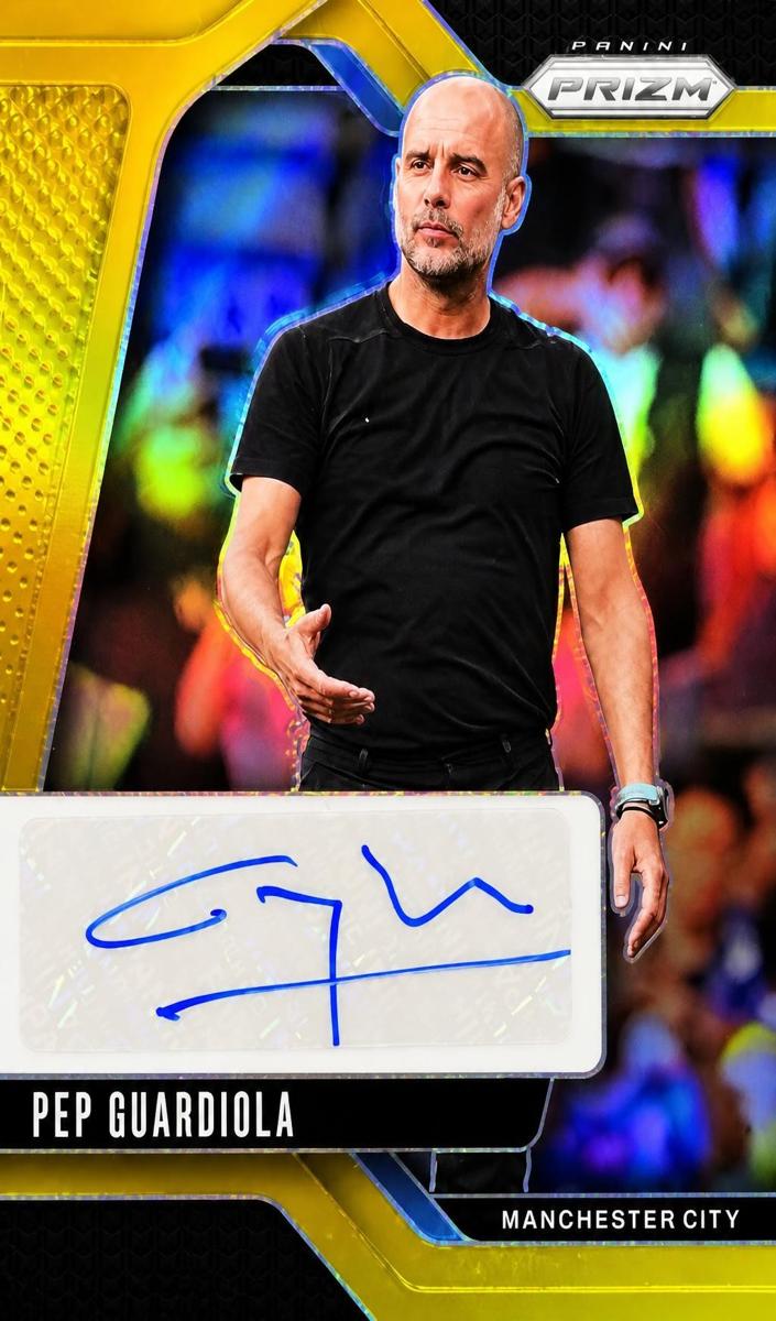 2024 Panini Prizm Premier League Pep Guardiola [Purple] #S-PEP card