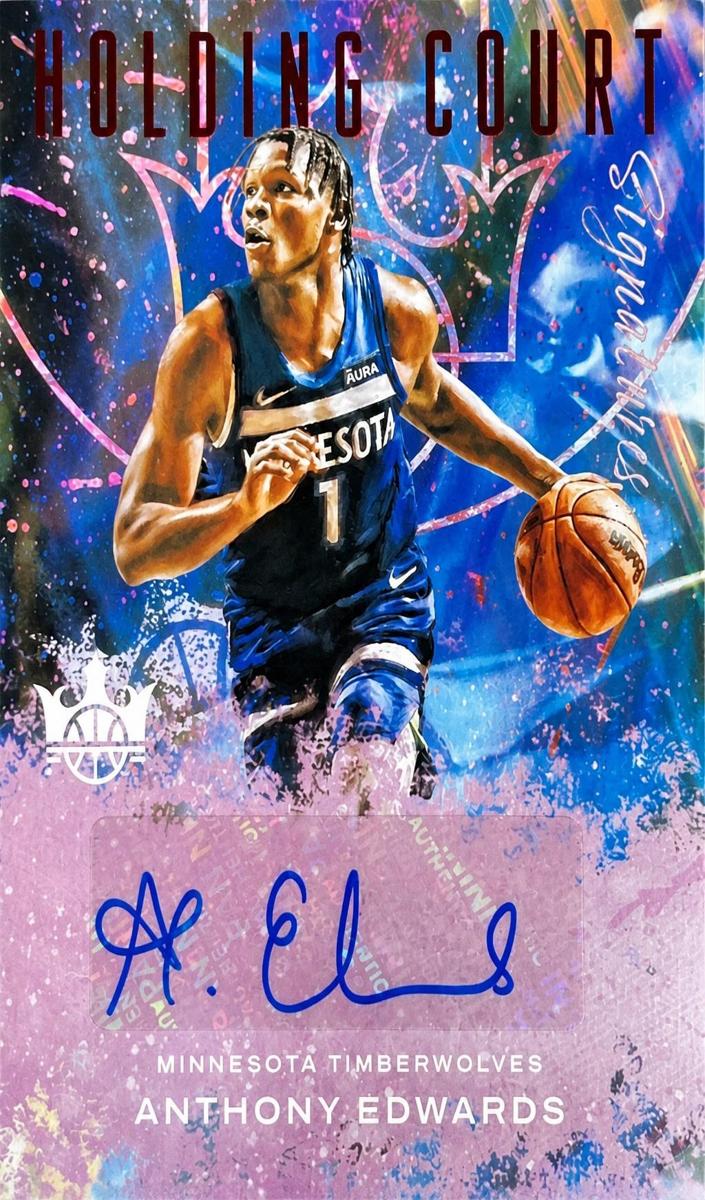 2021 Panini Court Kings Anthony Edwards [Ruby] #HC-AEW card