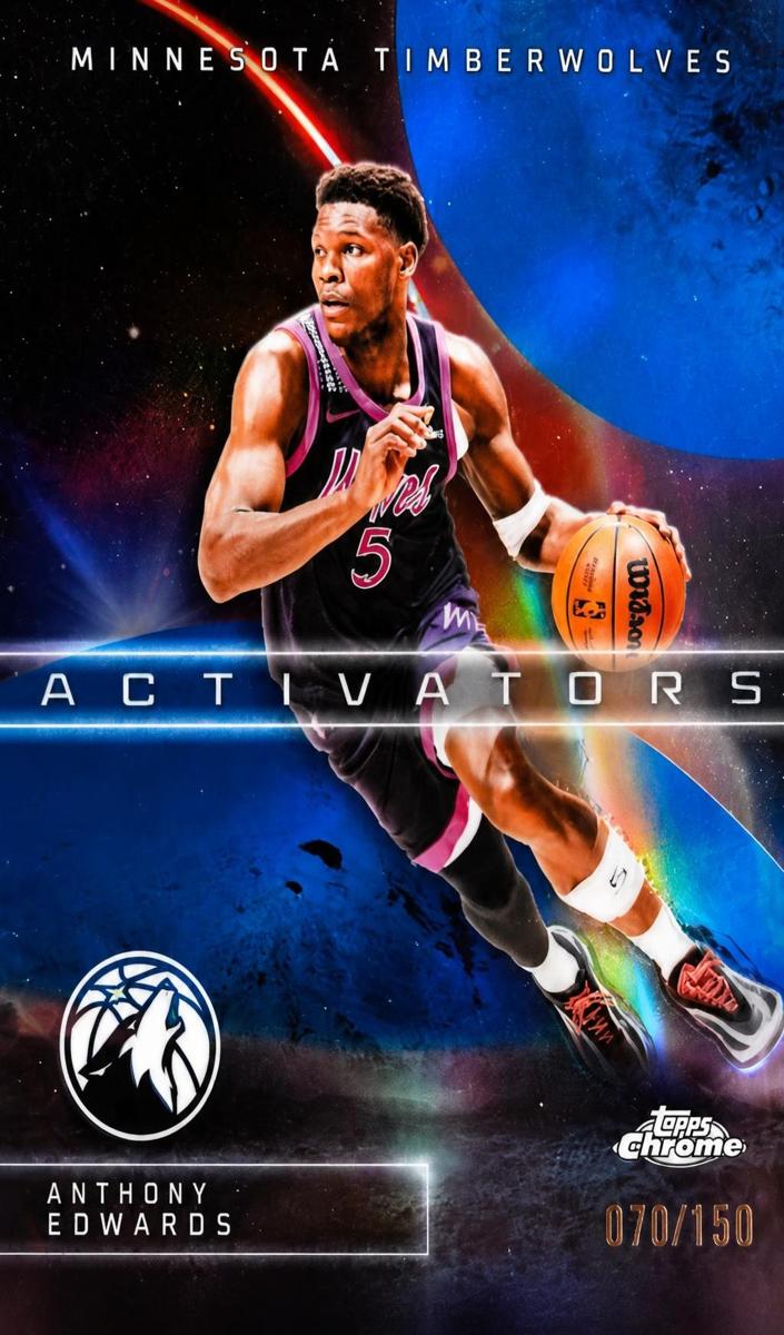 2025 Anthony Edwards [Blue Refractor] #AC-1