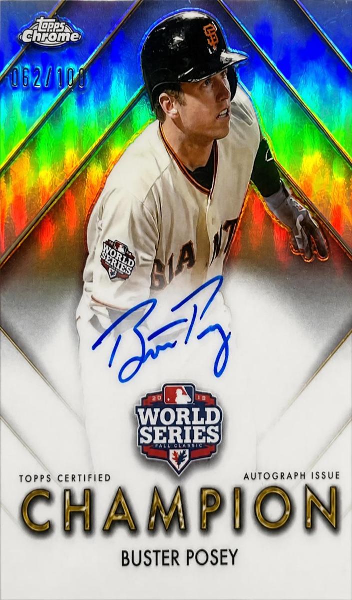 2026 Topps Chrome Buster Posey #WSCA-BP card