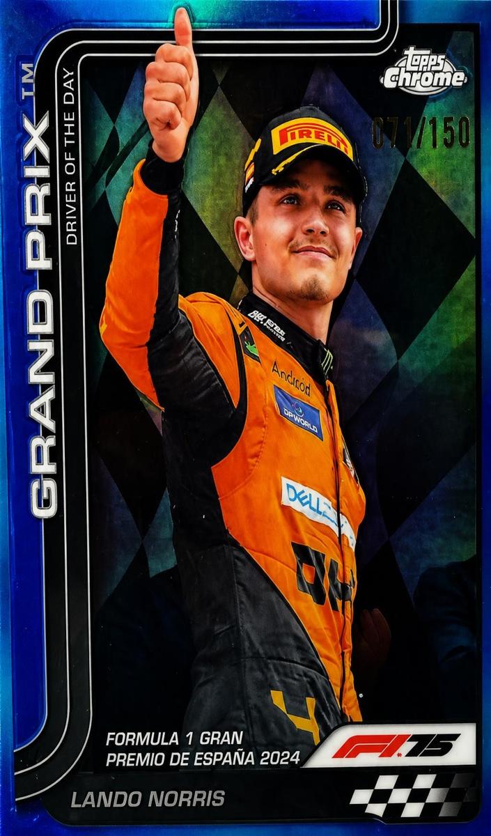 2025 Lando Norris [Blue Refractor] #131