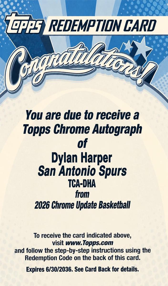 2025 Dylan Harper #TCA-DHA