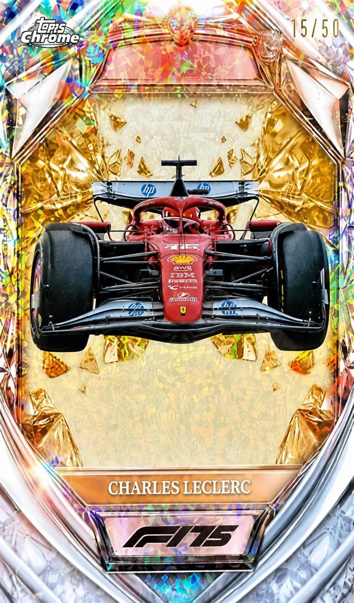 2025 Charles Leclerc [Gold Mini-Diamond Refractor] #D75-23