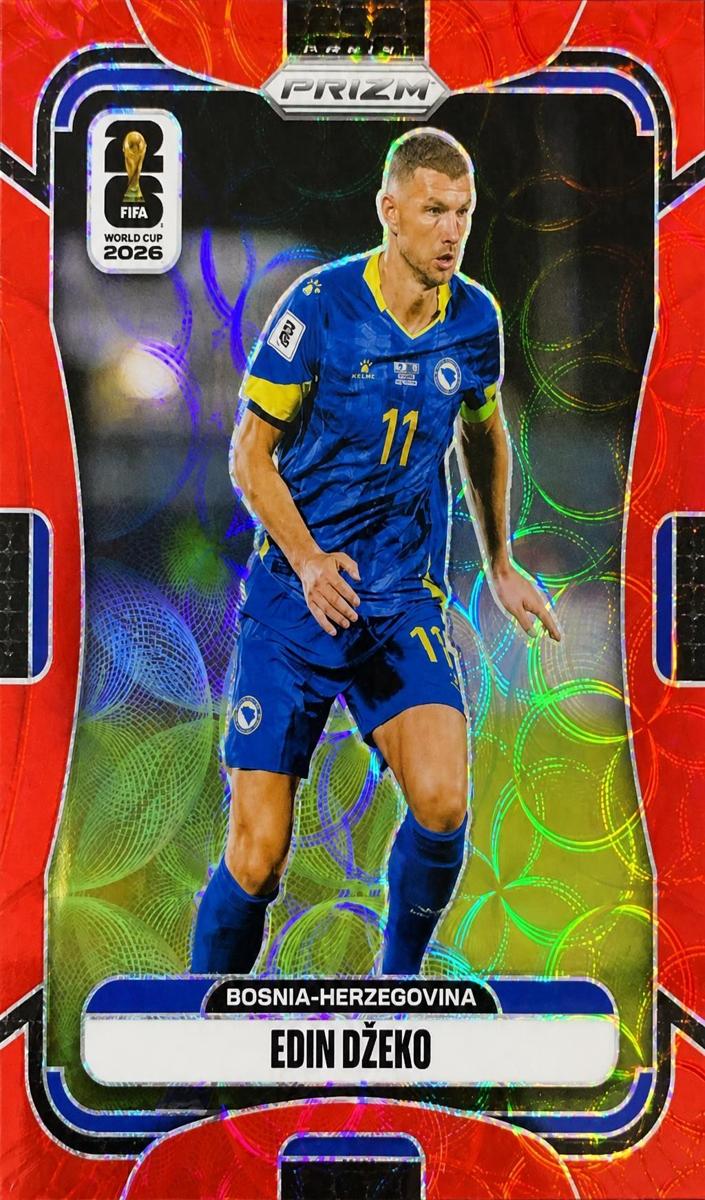 2026 Panini Prizm FIFA World Cup Edin Dzeko [Red] #469 card