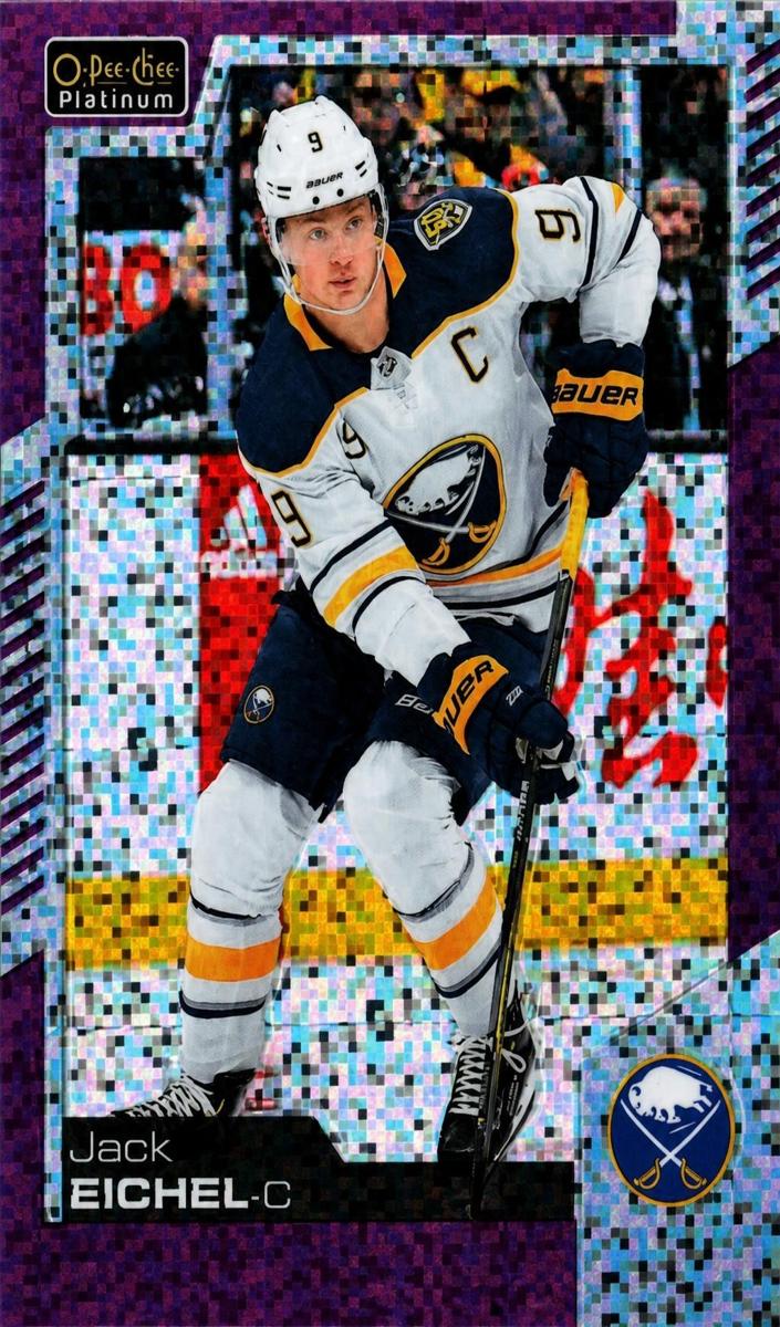2020 O-Pee-Chee Platinum Jack Eichel [Violet Pixels] #8 card
