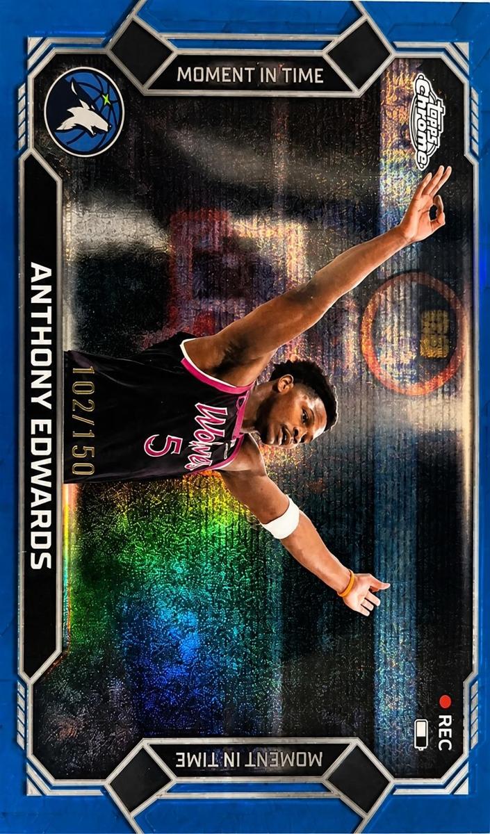2025 Anthony Edwards [Blue Refractor] #MT-3