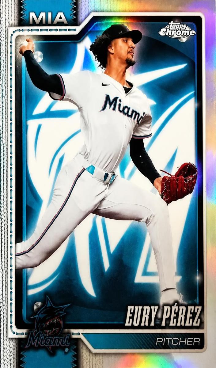 2026 Topps Chrome Eury Perez #38 card