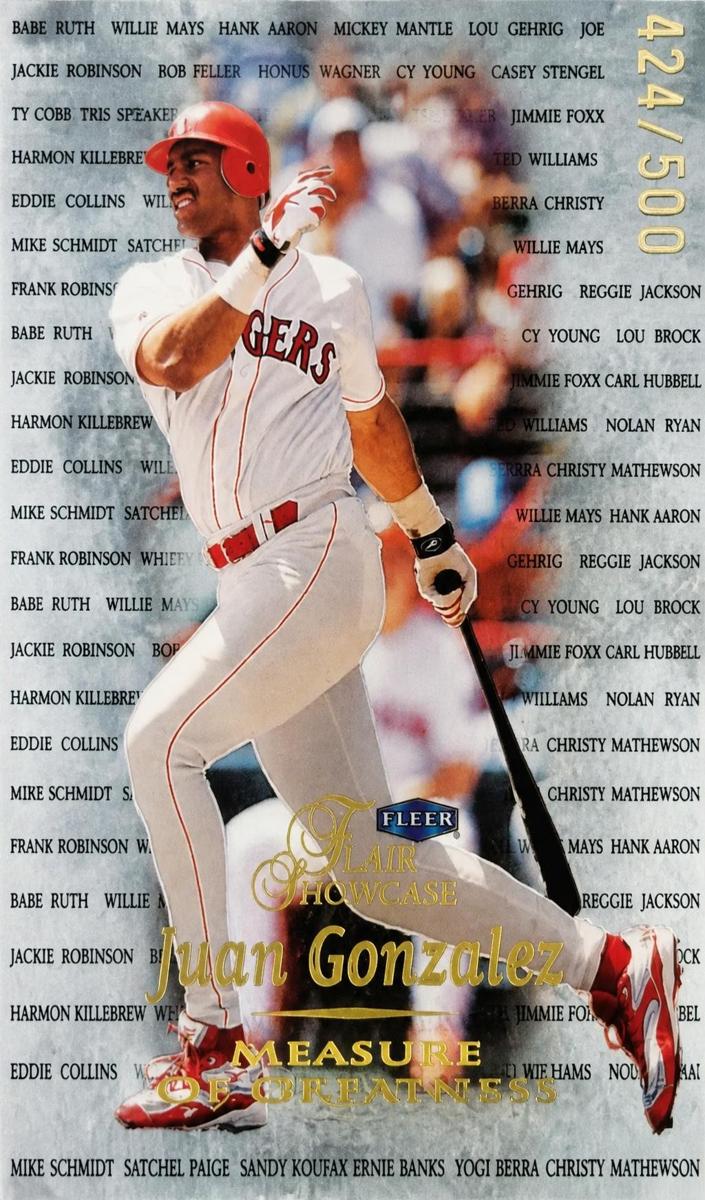 1999 Juan Gonzalez #3 MG