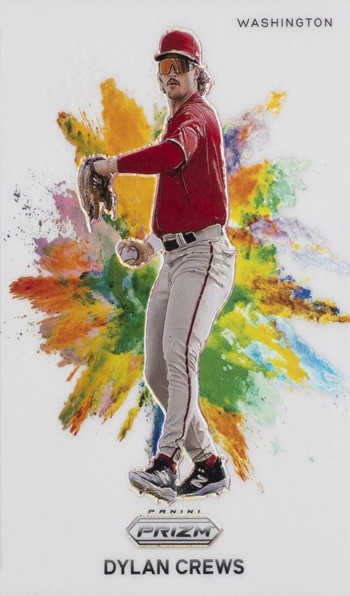2024 Panini Prizm Color Blast Dylan Crews #1 card