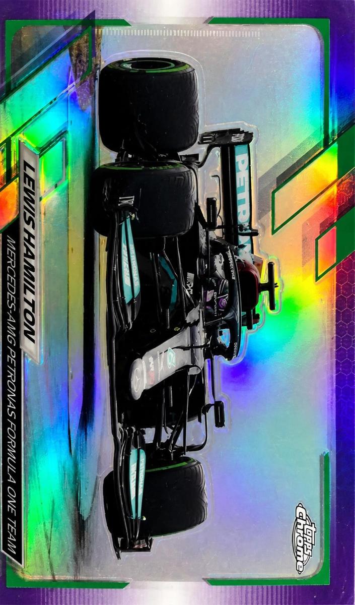 2021 Lewis Hamilton [Black & White RayWave Refractor] #96