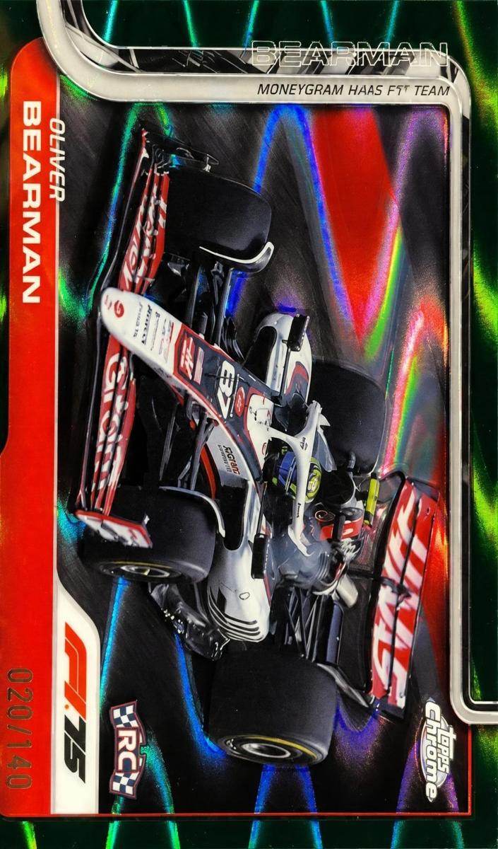 2025 Oliver Bearman [Forest Green RayWave Refractor] #86