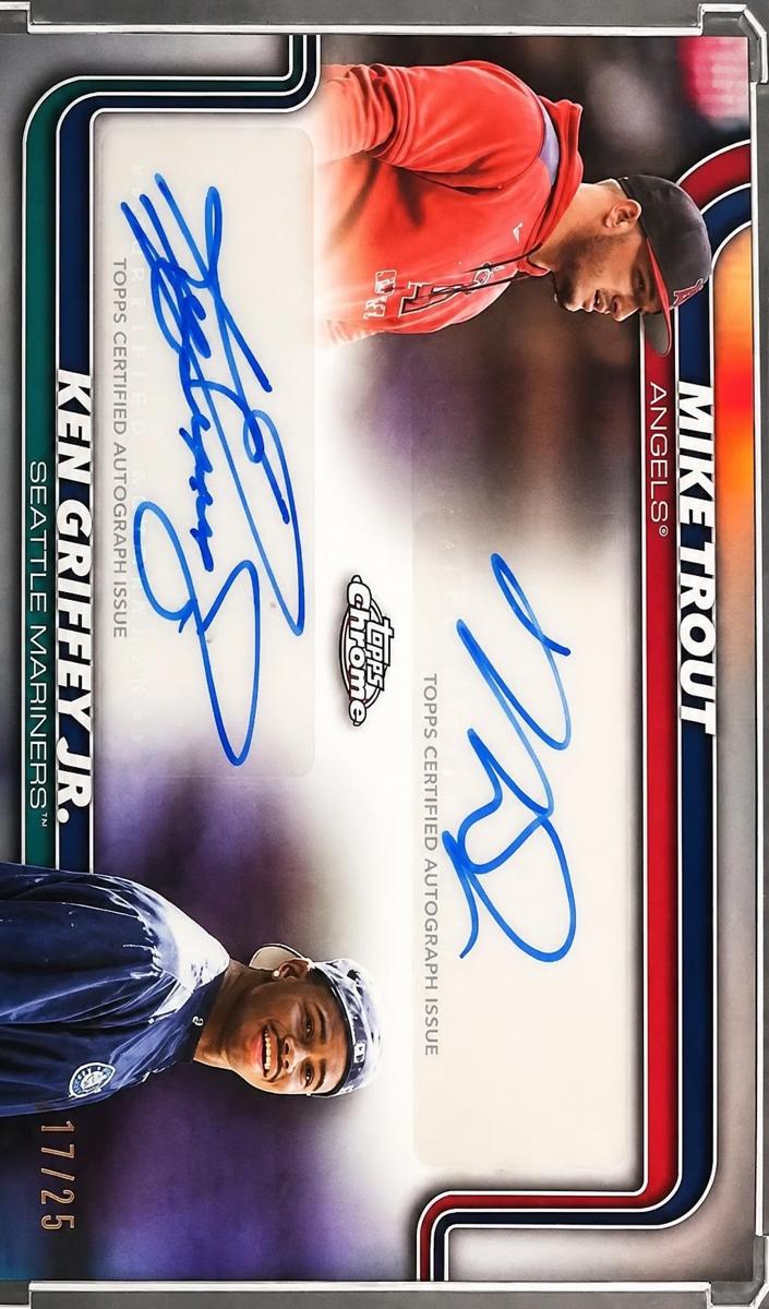 2025 Topps Chrome Update Mike Trout #DA-TG card
