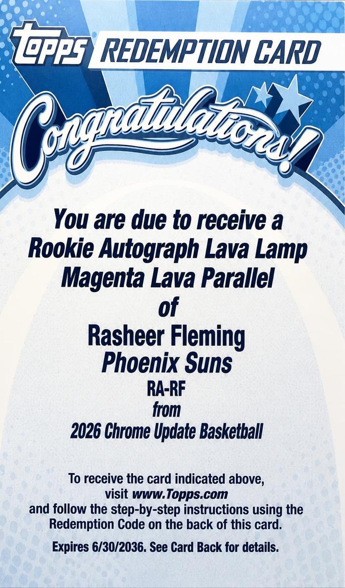 2025 Rasheer Fleming #RA-RF