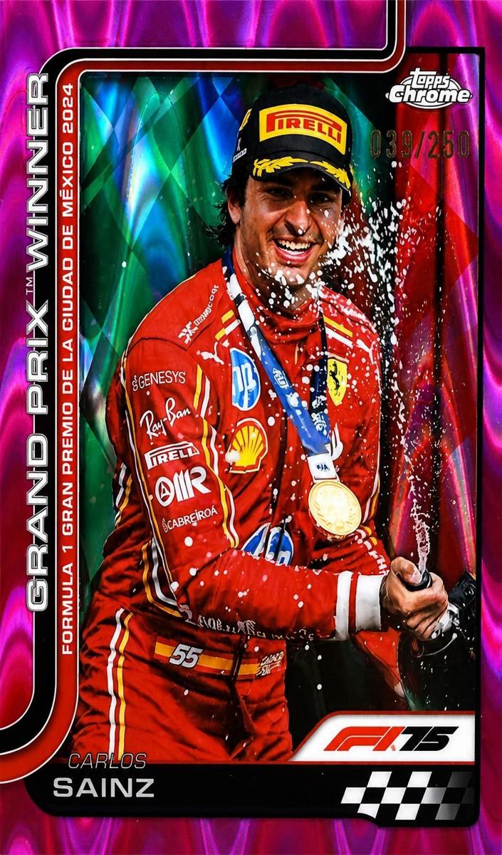 2025 Carlos Sainz [Pink RayWave Refractor] #112