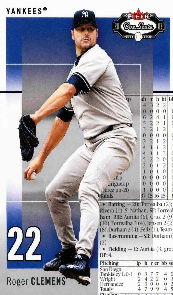 2003 Roger Clemens #39