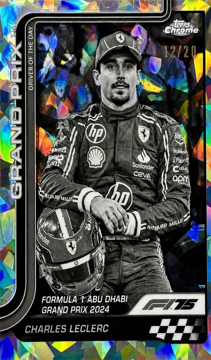 2025 Topps Chrome Sapphire F1 Charles Leclerc #145 card