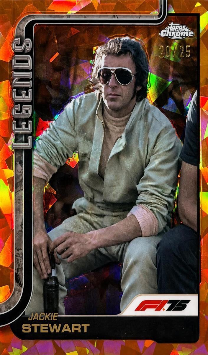 2025 Topps Chrome Sapphire F1 Jackie Stewart #154 card