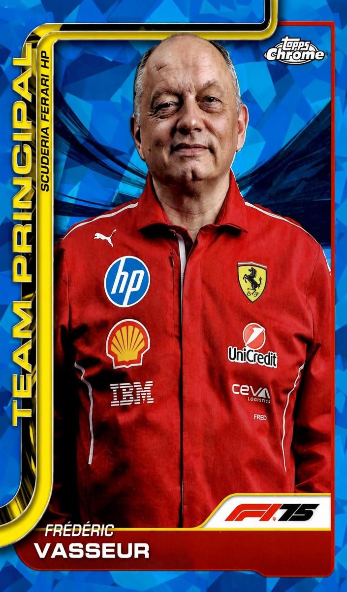 2025 Topps Chrome Sapphire F1 Frederic Vasseur #193 card