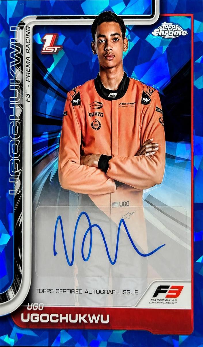2025 Topps Chrome Sapphire F1 Ugo Ugochukwu #CAC-UGO card