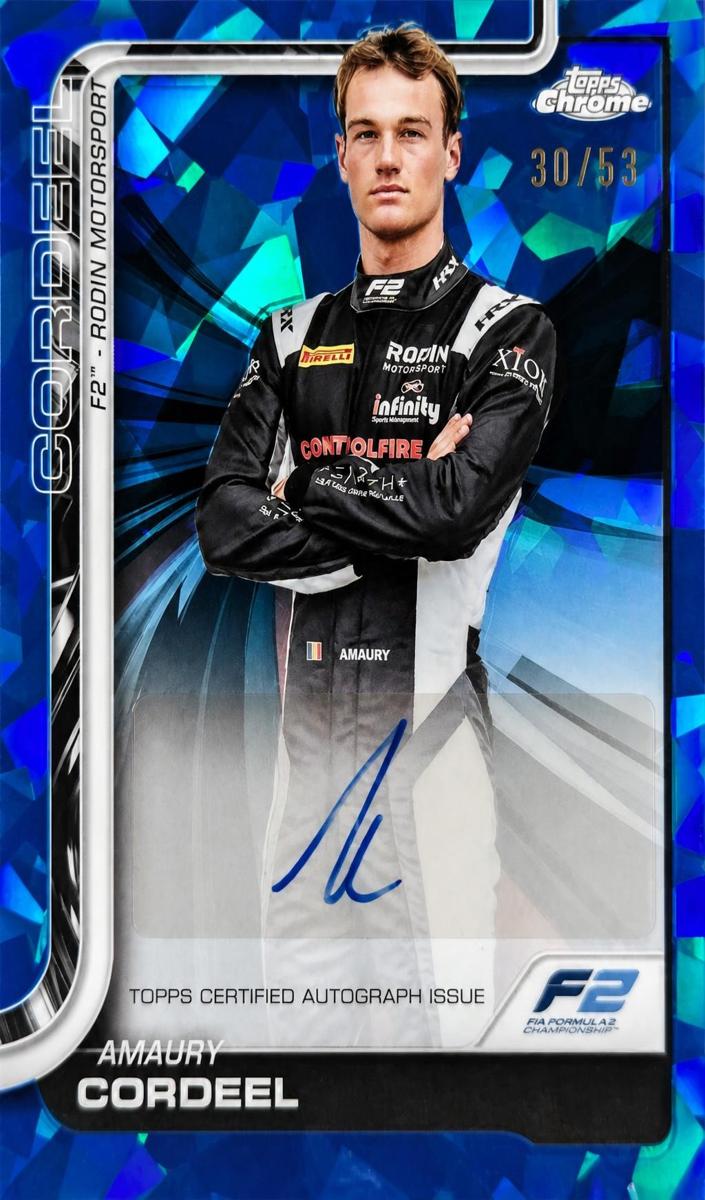 2025 Topps Chrome Sapphire F1 Amaury Cordeel #CAC-COR card