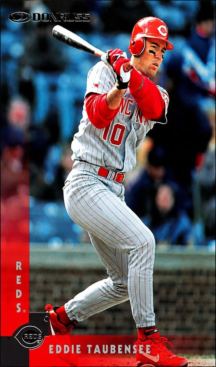 1997 Donruss Eddie Taubensee #143 card