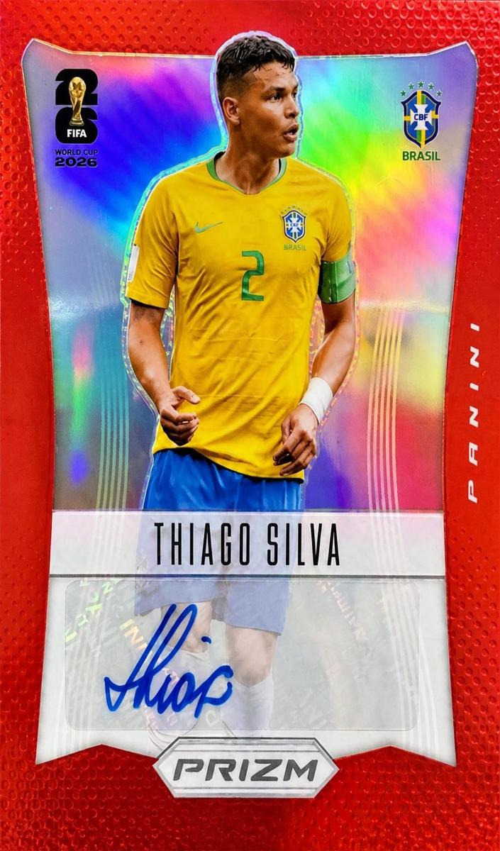 2026 Panini Prizm FIFA World Cup Thiago Silva [Red] #12-TS card