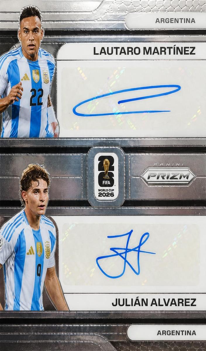 2026 Panini Prizm FIFA World Cup Julian Alvarez / Lautaro Martinez #DS-LJ card