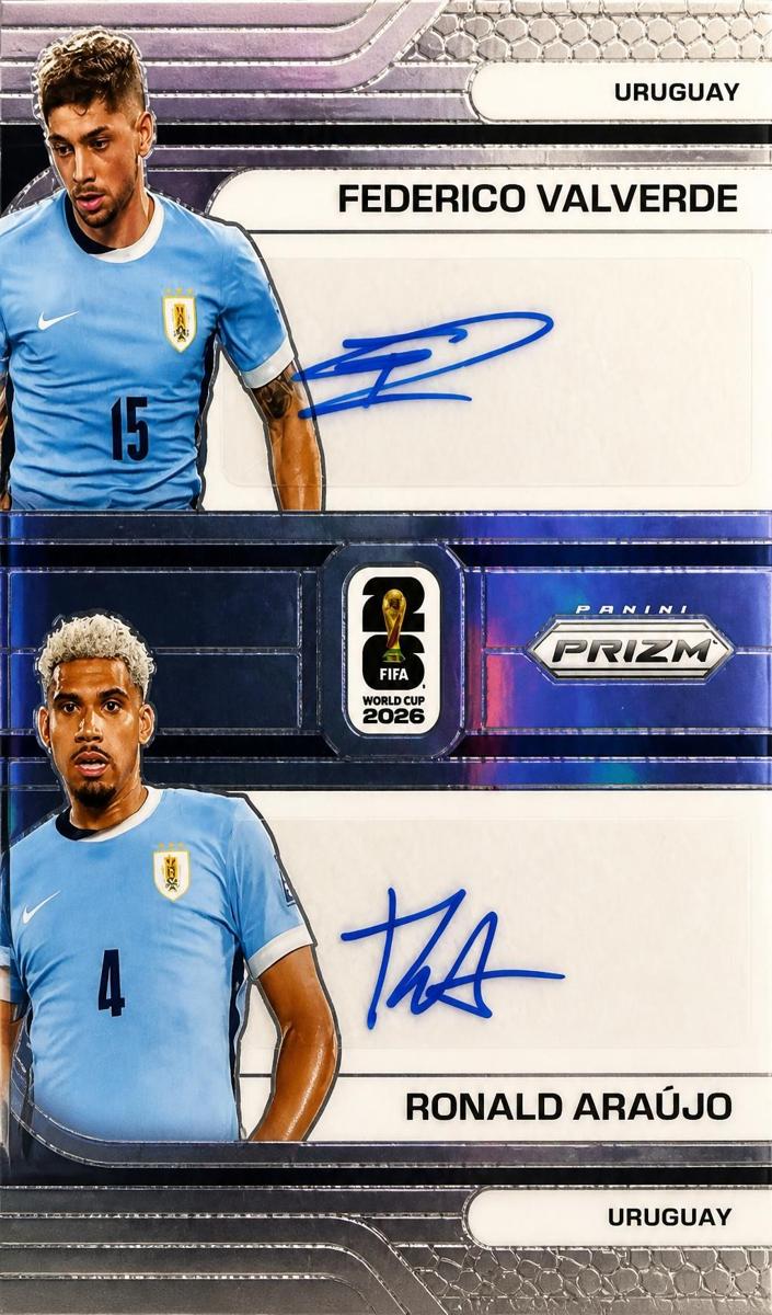 2026 Panini Prizm FIFA World Cup Federico Valverde / Ronald Araujo #DS-RF card