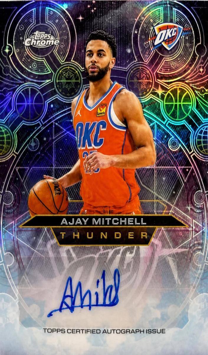 2025 Topps Chrome Update Ajay Mitchell #CH-AJM card