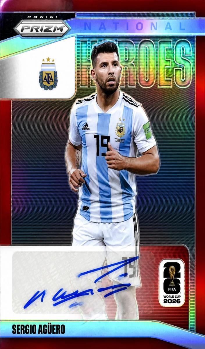 2026 Panini Prizm FIFA World Cup Sergio Aguero [Red] #NH-SA card