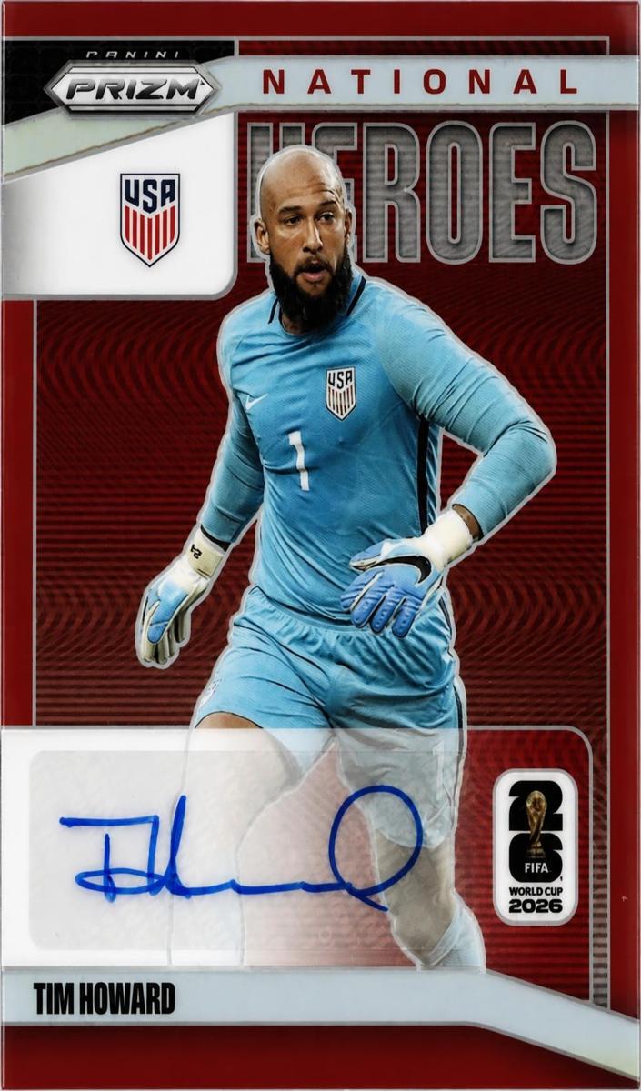 2026 Panini Prizm FIFA World Cup Tim Howard [Red] #NH-TH card