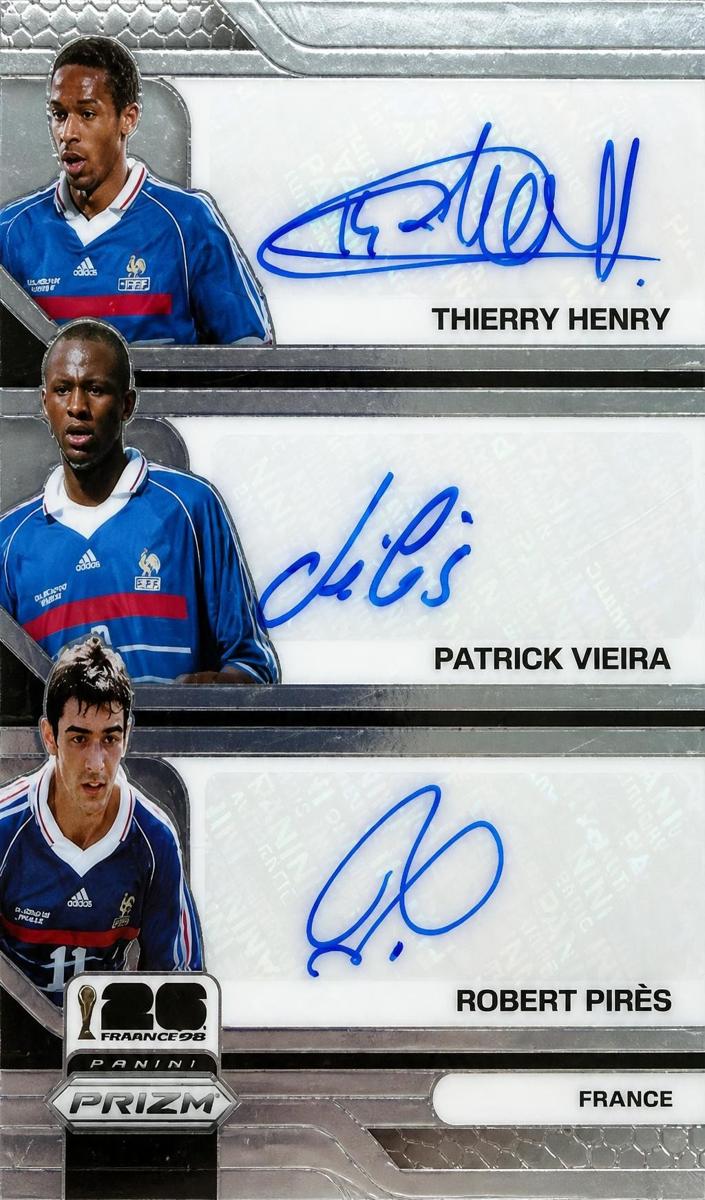 2026 Panini Prizm FIFA World Cup Patrick Vieira / Robert Pires / Thierry Henry #TS-TRP card