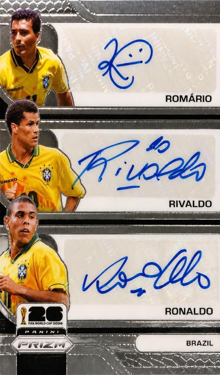 2026 Panini Prizm FIFA World Cup Rivaldo / Romario / Ronaldo #TS-RRR card