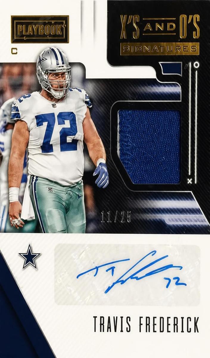 2018 Panini Playbook Travis Frederick #XOS-TF card