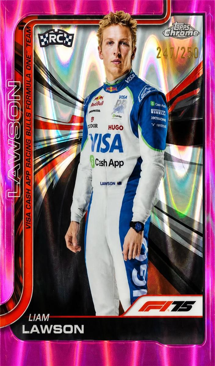 2025 Liam Lawson [Pink RayWave Refractor] #11