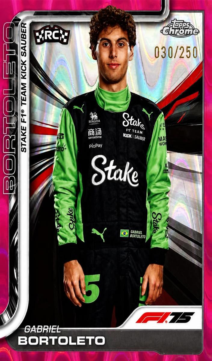 2025 Gabriel Bortoleto [Pink RayWave Refractor] #20