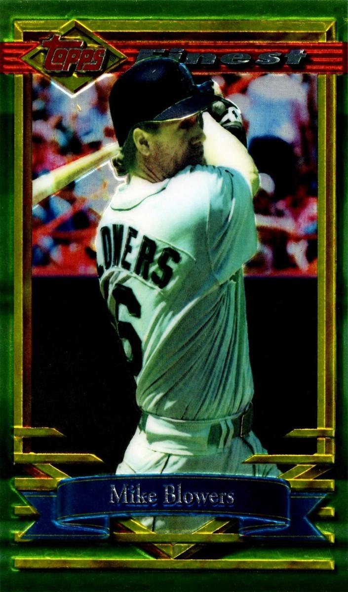 1994 Topps Finest Mike Blowers #183 card