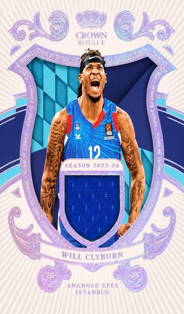 2023 Panini Crown Royale Turkish Airlines EuroLeague Will Clyburn #COA-CLY card