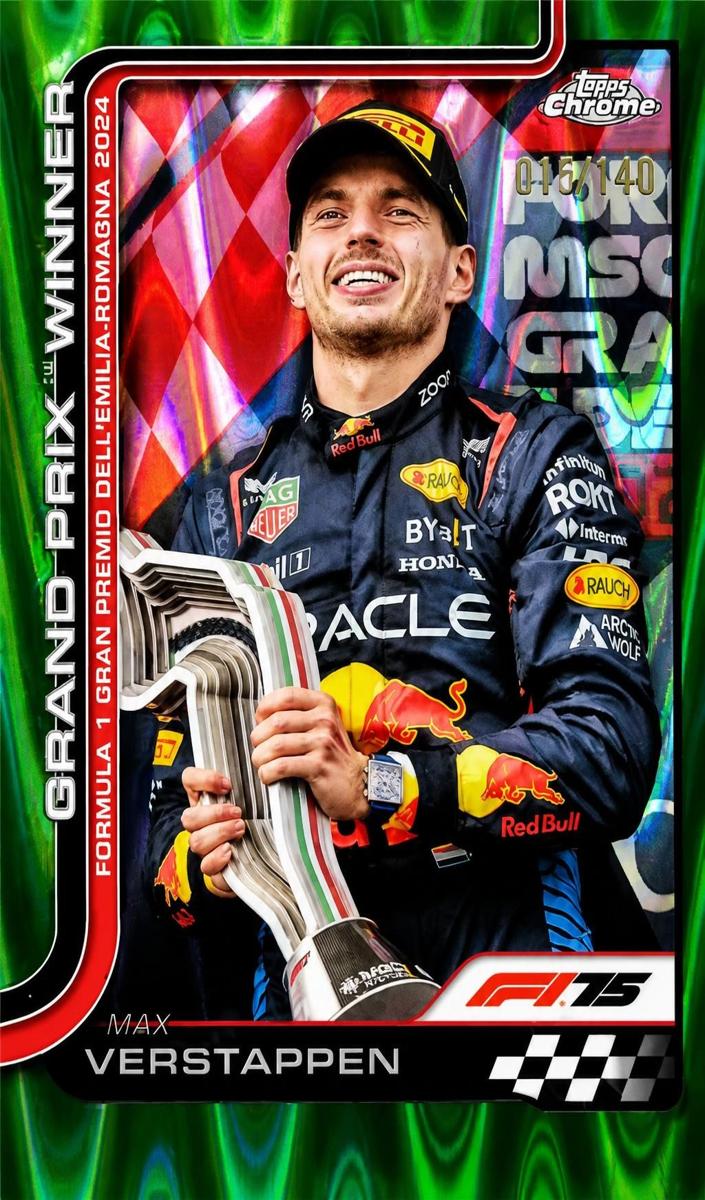 2025 Max Verstappen [Forest Green RayWave Refractor] #99