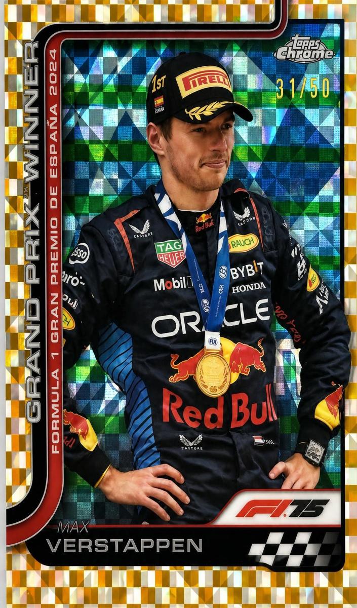 2025 Max Verstappen [Gold Checker Flag Refractor] #102