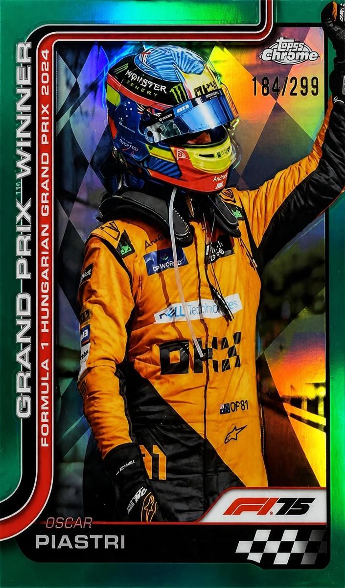 2025 Oscar Piastri [Teal Refractor] #105