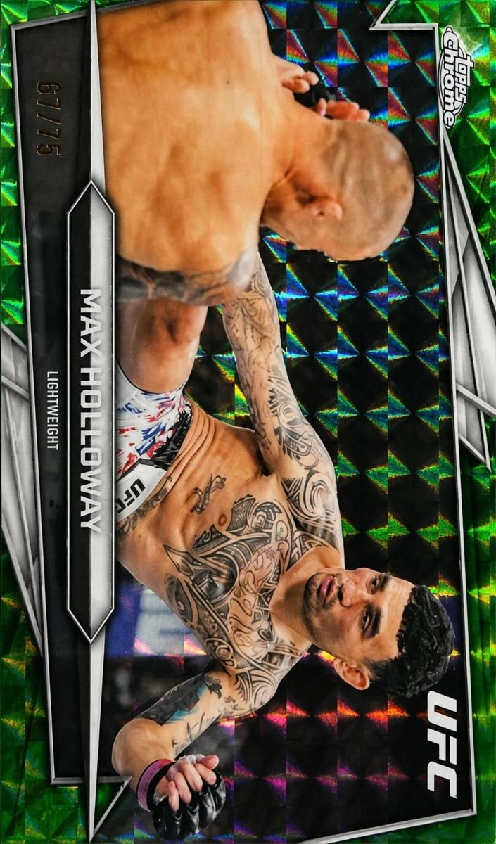 2026 Max Holloway [Green Geometric Refractor] #100