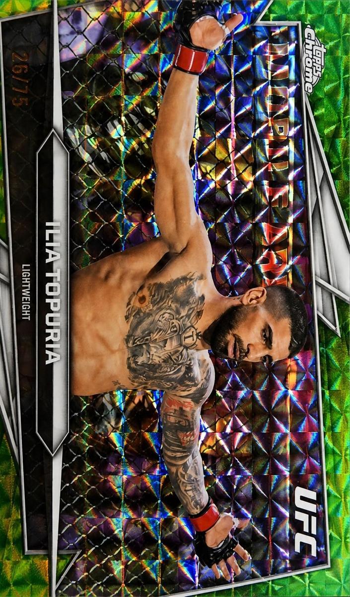 2026 Ilia Topuria [Green Geometric Refractor] #1
