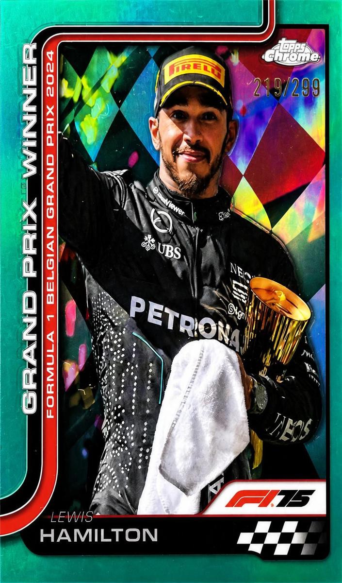 2025 Lewis Hamilton [Teal Refractor] #106