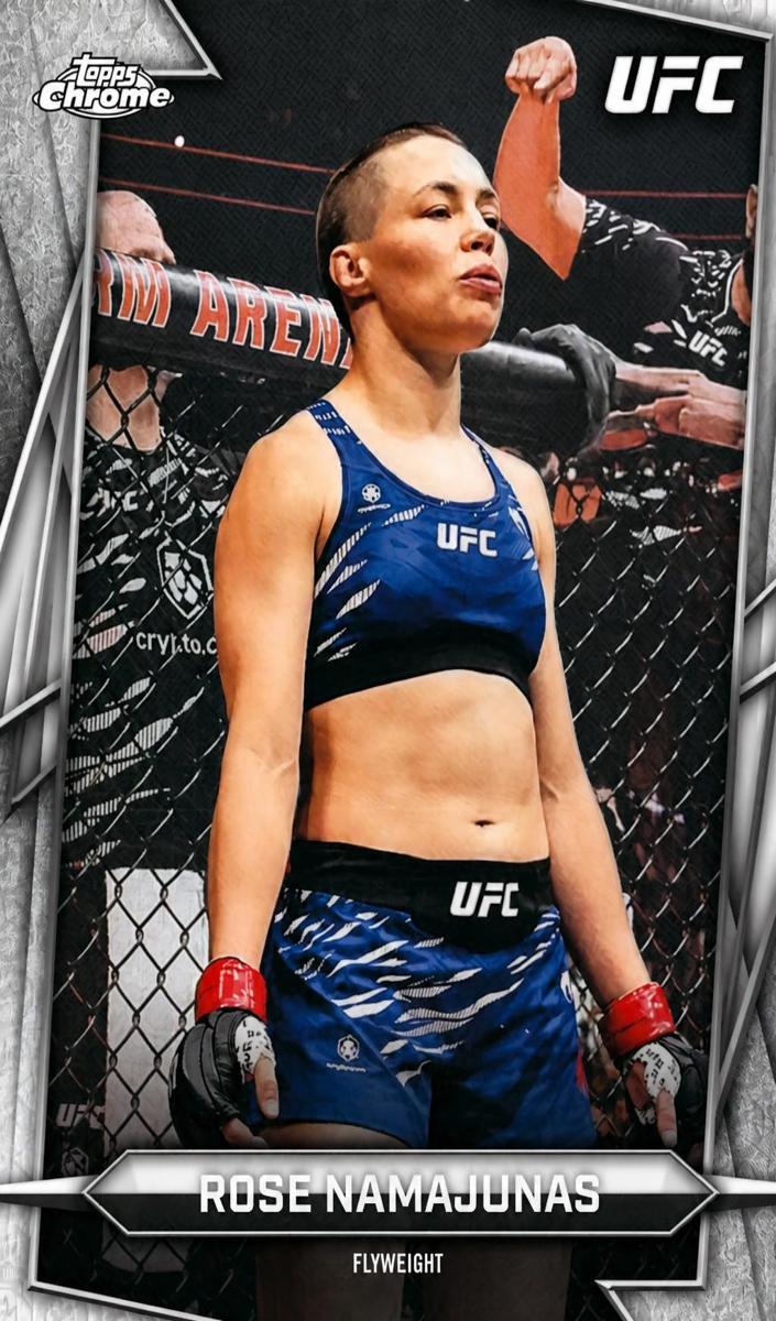 2026 Topps Chrome Rose Namajunas #87 card