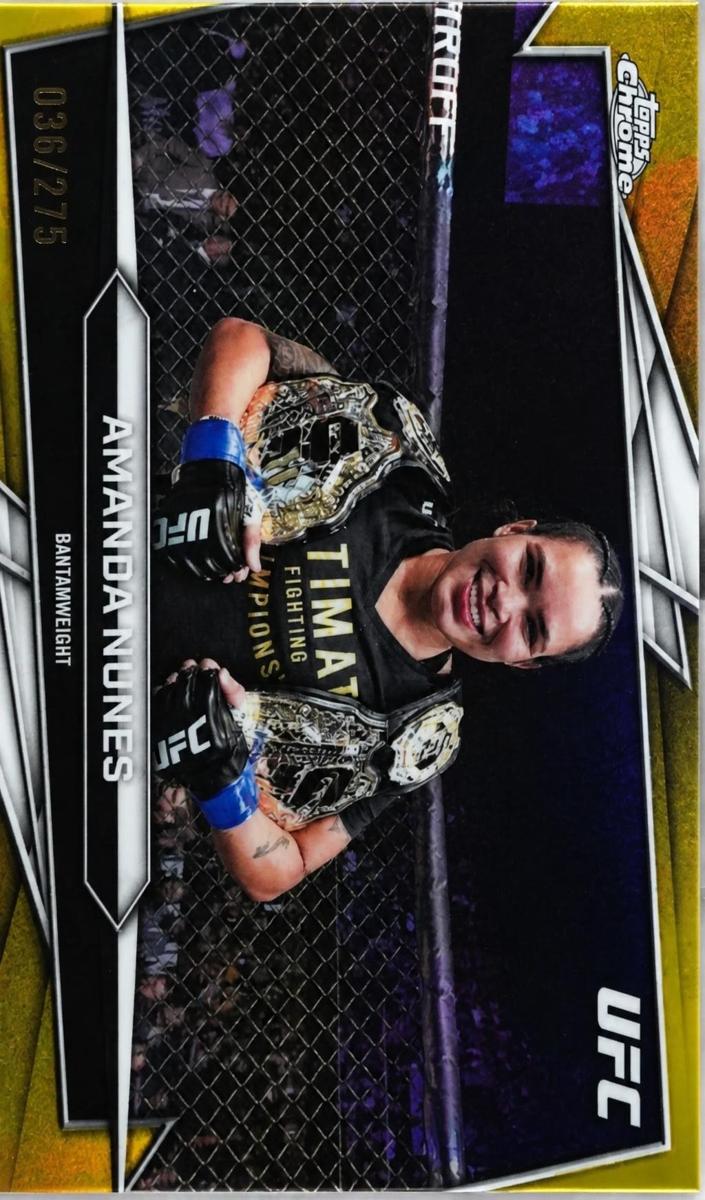 2026 Amanda Nunes [Yellow Refractor] #195