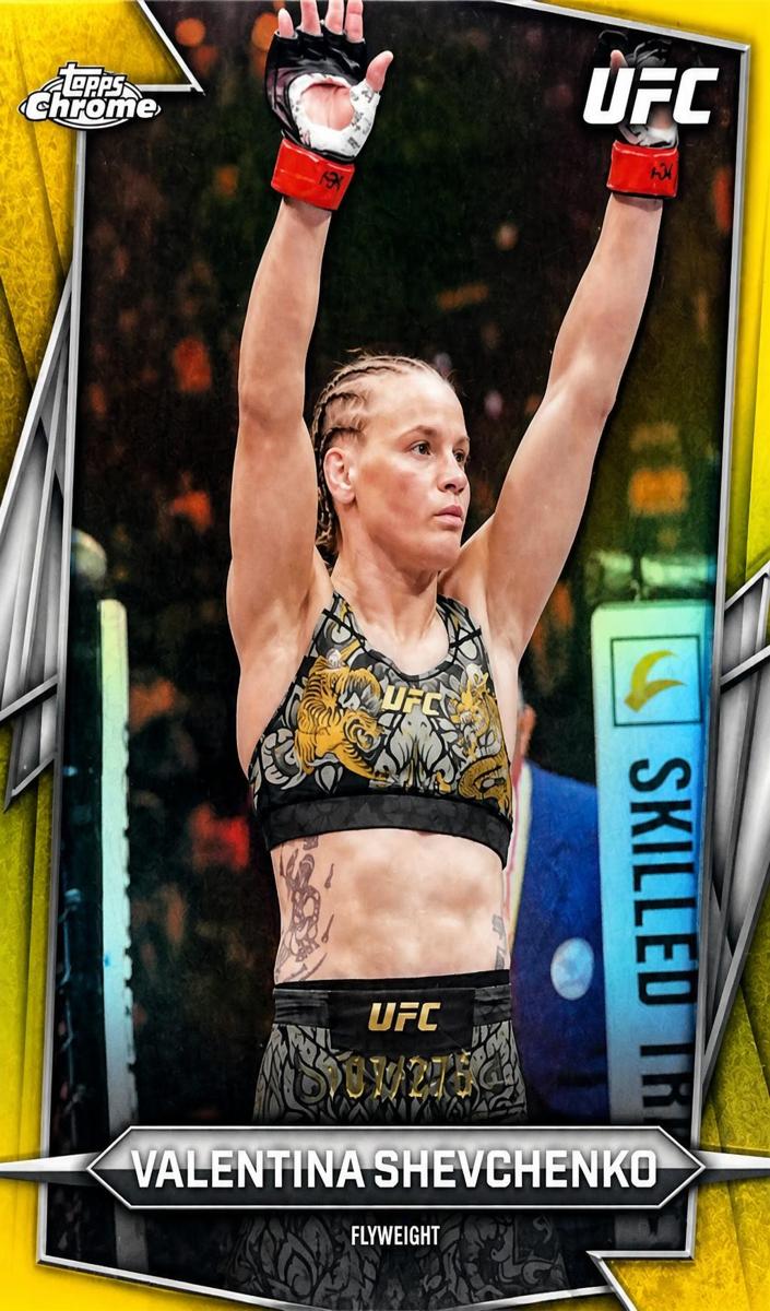 2026 Valentina Shevchenko [Yellow Refractor] #3